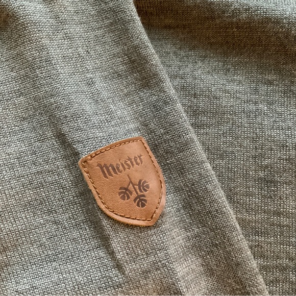 Meister Noel Snowflake Crew Neck Sweater Twig Gray NWT - Picture 13 of 16